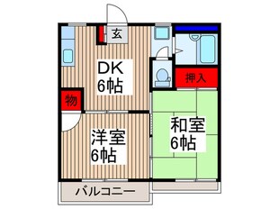 タウニー所沢Ⅲの物件間取画像